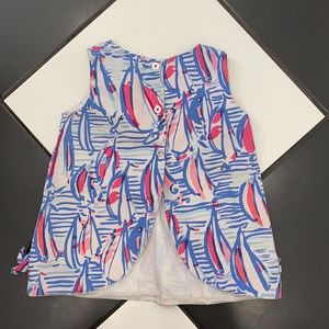 Lilly Pulitzer Baby Sailboat Print Shift Dress